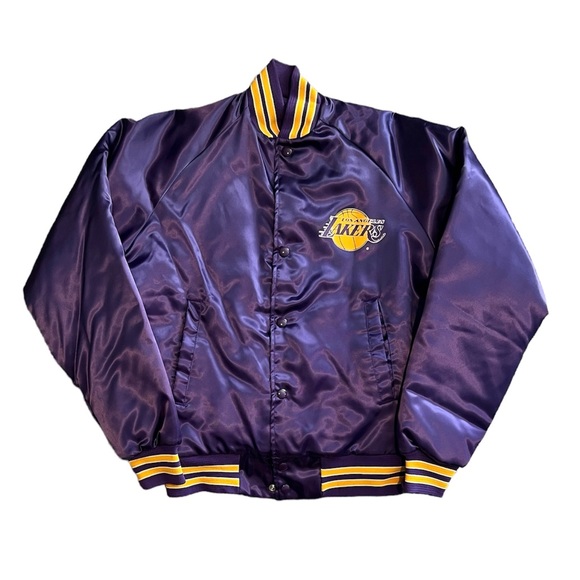 Chalk Line Other - Vintage 90s LAKERS Button Up Jacket - Made in USA - Los Angeles Basketball / NBA